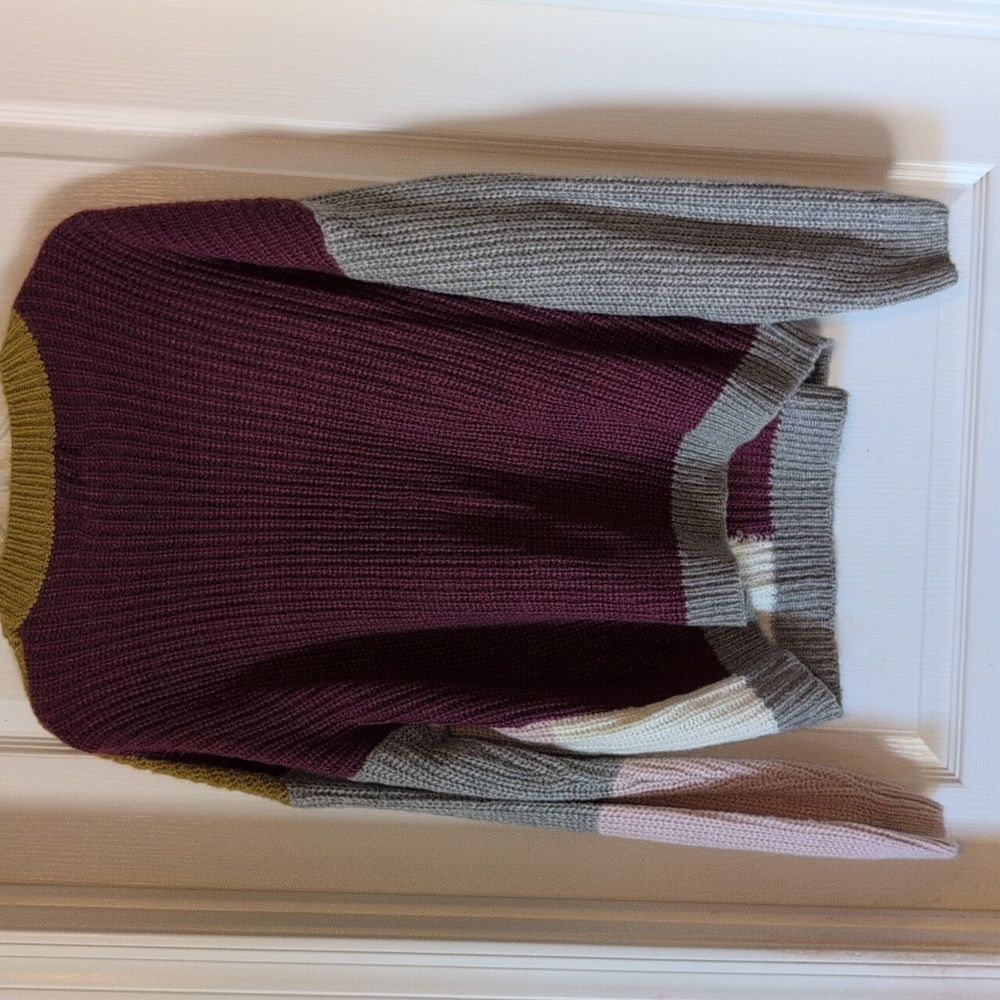 Multicolor Patchwork Knit Sweater - Picture 9 of 9